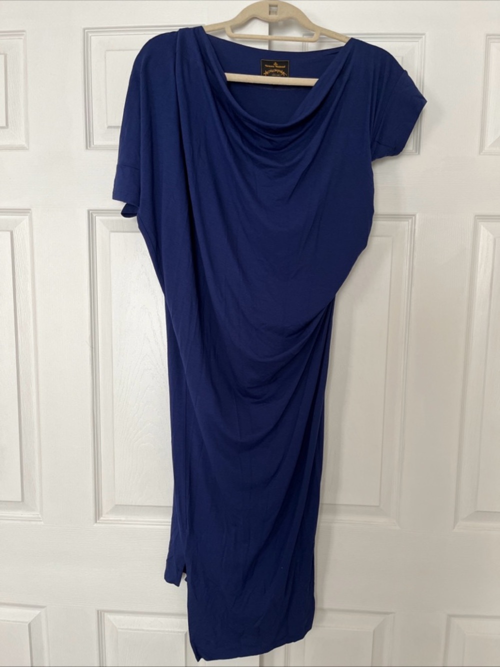 Vivienne Westwood Anglomania Asymmetrical Midi Jersey Dress Made in Italy